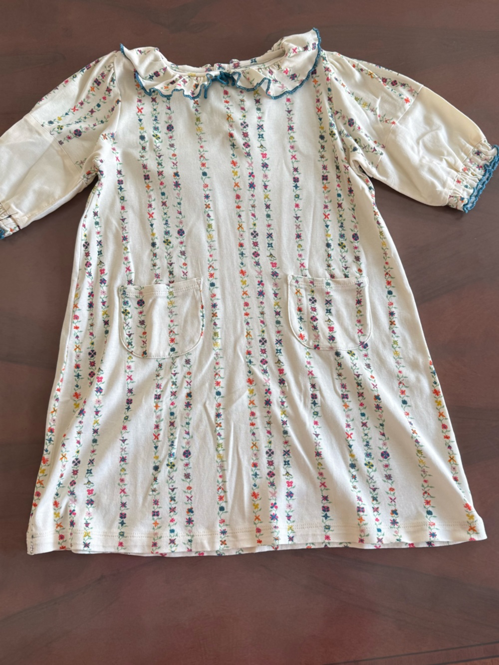 Misha & Puff Cream Floral Dress Size 8